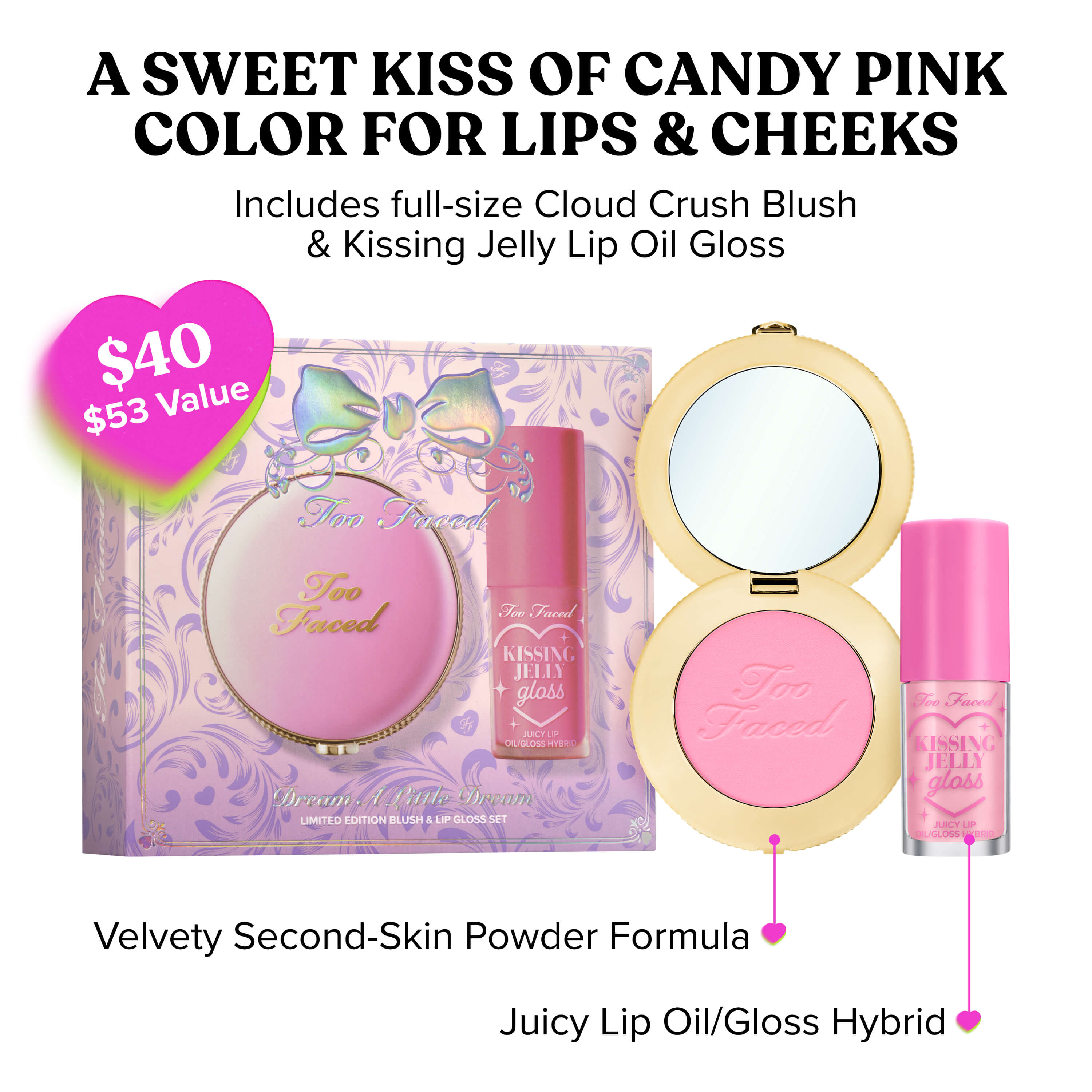 Dream A Little Dream: Blush & Lip Gloss Set